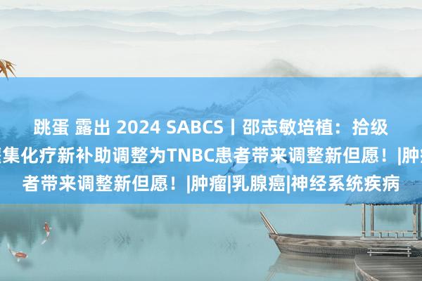 跳蛋 露出 2024 SABCS丨邵志敏培植：拾级而上——卡瑞利珠单抗麇集化疗新补助调整为TNBC患者带来调整新但愿！|肿瘤|乳腺癌|神经系统疾病